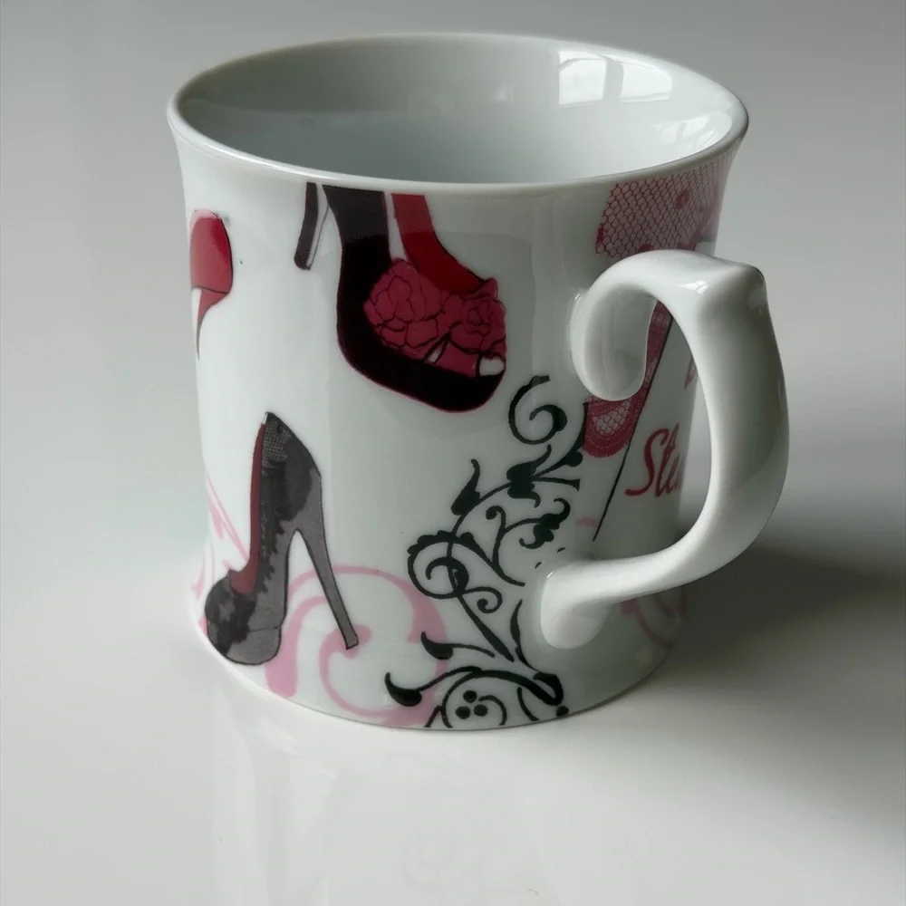 Rosanna “Shoeaholic Deal Stealer”Ceramic Coffee Mug with Shoes Design